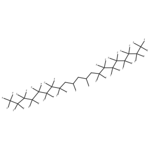 1,1,1,2,2,3,3,4,4,5,5,6,6,7,7,8,8,14,14,15,15,16,16,17,17,18,18,19,19,20,20,21,21,21-Tetratriacontafluoro-10,12-diiodohenicosane结构式