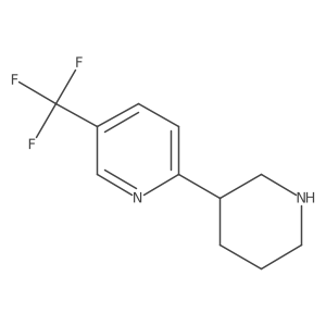 2-(Piperidin-3-yl)-5-(trifluoromethyl)pyridine结构式