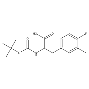 2-((Tert-butoxycarbonyl)amino)-3-(4-fluoro-3-methylphenyl)propanoic acid结构式