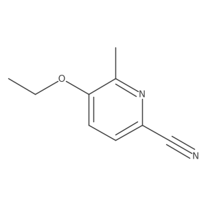 5-Ethoxy-6-methylpicolinonitrile结构式