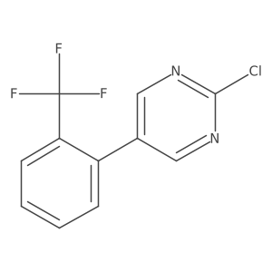 2-Chloro-5-(2-(trifluoromethyl)phenyl)pyrimidine Structure