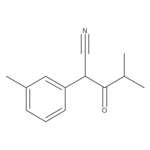 4-Methyl-2-(3-methylphenyl)-3-oxopentanenitrile Structure