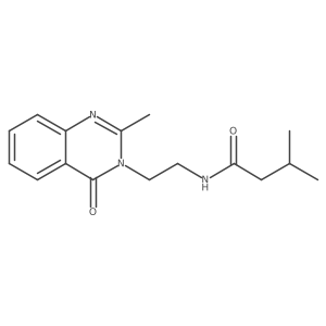 3-methyl-N-[2-(2-methyl-4-oxoquinazolin-3(4H)-yl)ethyl]butanamide结构式