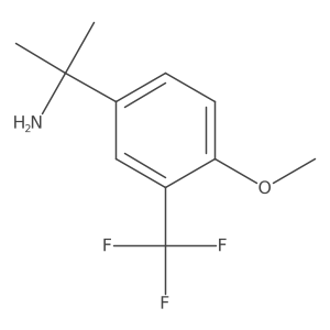 2-[4-Methoxy-3-(trifluoromethyl)phenyl]propan-2-amine结构式