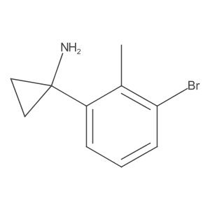 1-(3-Bromo-2-methylphenyl)cyclopropan-1-amine结构式