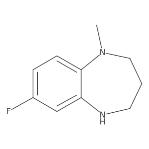 7-fluoro-1-methyl-2,3,4,5-tetrahydro-1H-1,5-benzodiazepine Structure