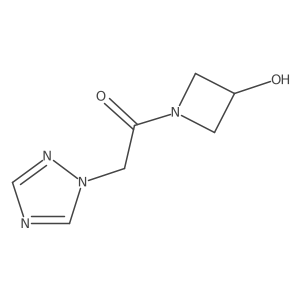 1-(3-hydroxyazetidin-1-yl)-2-(1H-1,2,4-triazol-1-yl)ethan-1-one Structure