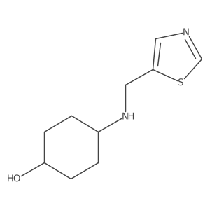 4-[(1,3-Thiazol-5-ylmethyl)amino]cyclohexan-1-ol结构式