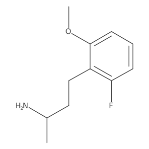 (2R)-4-(2-fluoro-6-methoxyphenyl)butan-2-amine结构式