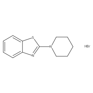 2-Piperidinobenzothiazole hydrobromide结构式
