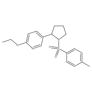 2-Ethoxy-5-(1-tosylpyrrolidin-2-yl)pyridine结构式