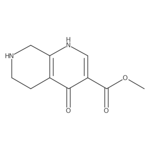 Methyl 4-hydroxy-5,6,7,8-tetrahydro-1,7-naphthyridine-3-carboxylate结构式