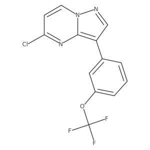 5-Chloro-3-(3-(trifluoromethoxy)phenyl)pyrazolo[1,5-a]pyrimidine结构式