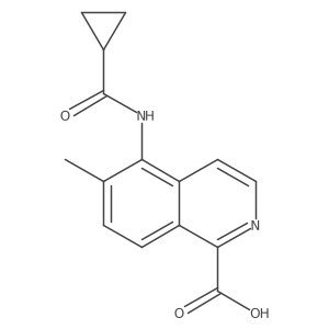 1-Isoquinolinecarboxylic acid, 5-[(cyclopropylcarbonyl)amino]-6-methyl- Structure