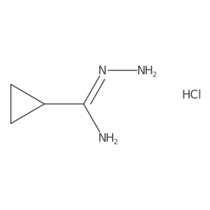 N-aminocyclopropanecarboximidamide hydrochloride结构式