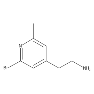 2-(2-Bromo-6-methylpyridin-4-YL)ethanamine Structure