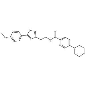 N-(2-(2-(4-methoxyphenyl)thiazol-4-yl)ethyl)-6-morpholinopyridazine-3-carboxamide Structure