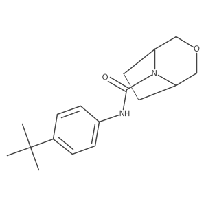 N-(4-Tert-butylphenyl)-3-oxa-8-azabicyclo[3.2.1]octane-8-carboxamide结构式