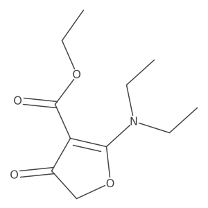 Ethyl 2-(diethylamino)-4-oxo-4,5-dihydrofuran-3-carboxylate结构式