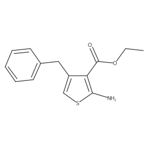 Ethyl 2-amino-4-benzylthiophene-3-carboxylate结构式