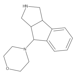 rel-4-((3aR,8R,8aR)-1,2,3,3a,8,8a-hexahydroindeno[2,1-c]pyrrol-8-yl)morpholine结构式