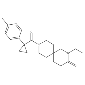 2-Ethyl-9-{[1-(4-methylphenyl)cyclopropyl]carbonyl}-2,9-diazaspiro[5.5]undecan-3-one Structure