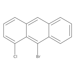 9-Bromo-1-chloroanthracene结构式