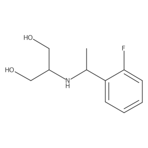 2-{[1-(2-Fluorophenyl)ethyl]amino}propane-1,3-diol Structure