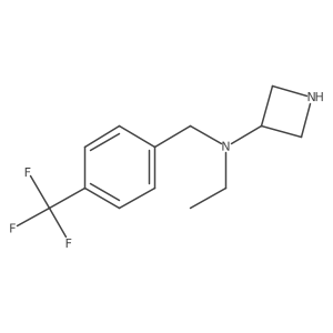 N-Ethyl-N-(4-(trifluoromethyl)benzyl)azetidin-3-amine Structure