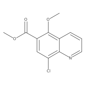 Methyl 8-chloro-5-methoxy-6-quinolinecarboxylate Structure