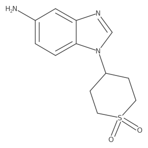 4-(5-Amino-1H-benzo[d]imidazol-1-yl)tetrahydro-2H-thiopyran 1,1-dioxide Structure