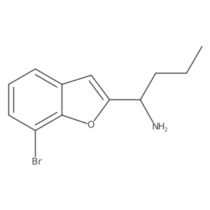 1-(7-Bromobenzofuran-2-yl)butan-1-amine Structure