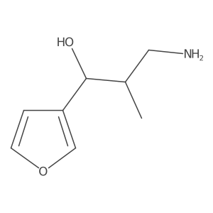3-Amino-1-(furan-3-yl)-2-methylpropan-1-ol Structure