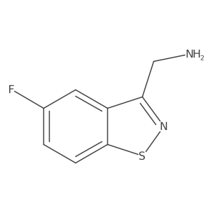 (5-Fluoro-1,2-benzothiazol-3-yl)methanamine结构式