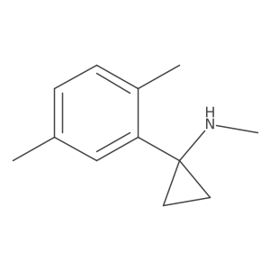 1-(2,5-dimethylphenyl)-N-methylcyclopropan-1-amine结构式