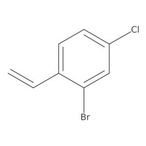 2-Bromo-4-chloro-1-ethenylbenzene Structure