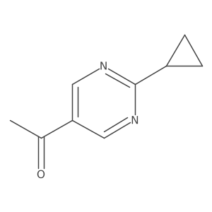 1-(2-Cyclopropylpyrimidin-5-yl)ethanone Structure