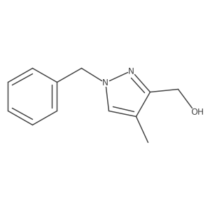 (1-Benzyl-4-methyl-1H-pyrazol-3-yl)methanol结构式