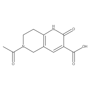 6-Acetyl-2-oxo-1,5,7,8-tetrahydro-1,6-naphthyridine-3-carboxylic acid Structure