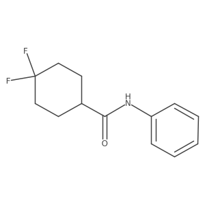 4,4-difluoro-N-phenylcyclohexane-1-carboxamide结构式