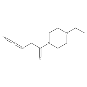 2-Azido-1-(4-ethylpiperazin-1-yl)ethan-1-one结构式