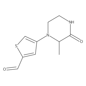 4-(2-Methyl-3-oxopiperazin-1-YL)thiophene-2-carbaldehyde结构式