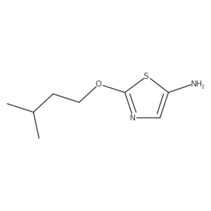 2-(3-Methylbutoxy)-1,3-thiazol-5-amine Structure