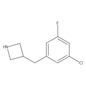 3-[(3-Chloro-5-fluorophenyl)methyl]azetidine Structure