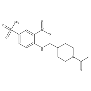 4-[[(1-Acetyl-4-piperidinyl)methyl]amino]-3-nitrobenzenesulfonamide Structure