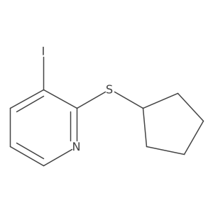 2-Cyclopentylsulfanyl-3-iodo-pyridine结构式