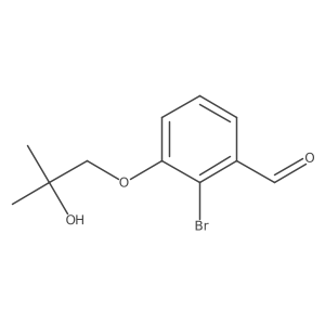 2-Bromo-3-(2-hydroxy-2-methylpropoxy)benzaldehyde结构式
