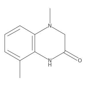 4,8-Dimethyl-3,4-dihydroquinoxalin-2(1H)-one结构式