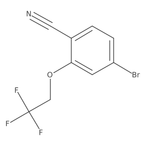 4-Bromo-2-(2,2,2-trifluoroethoxy)benzonitrile Structure