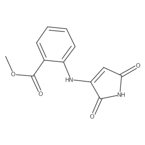 Methyl 2-[(2,5-dihydro-2,5-dioxo-1H-pyrrol-3-yl)amino]benzoate结构式
